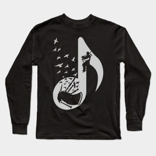 Musical note - Bagpipes Long Sleeve T-Shirt